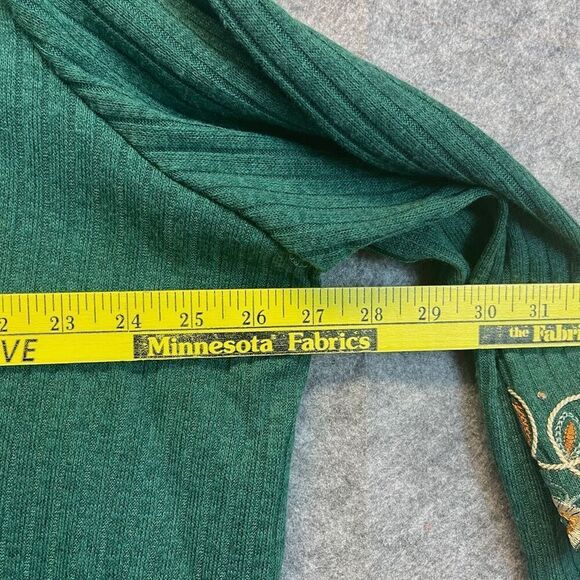 NWT Alfred Dunner Woman Top 3X Emerald Isle Green Center Medallion Embroidery - Picture 7 of 16